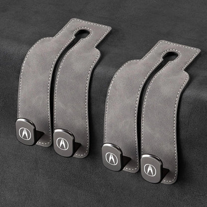 Car Headrest Hooks Double Hook Foldable Set of 2