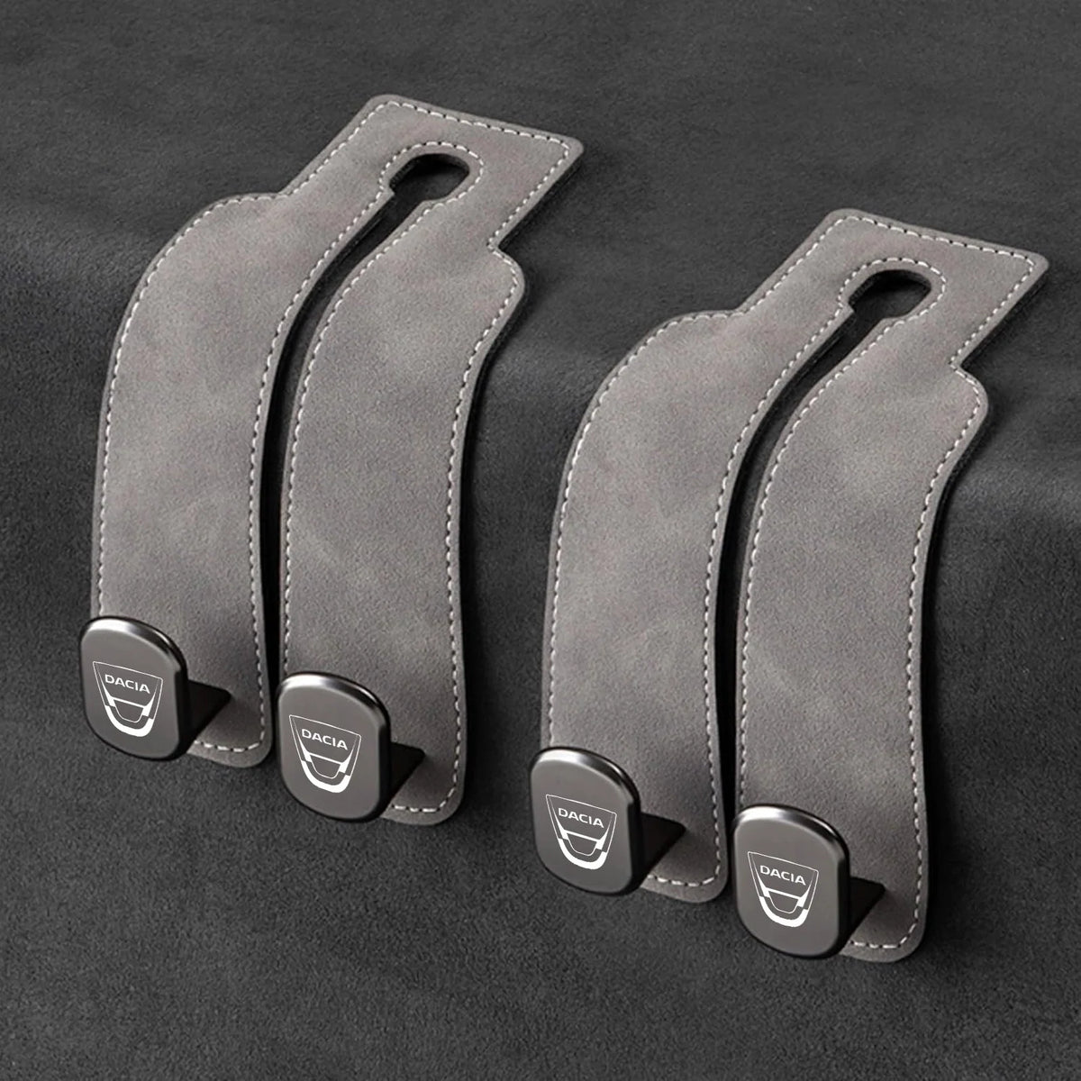 Car Headrest Hooks Double Hook Foldable Set of 2