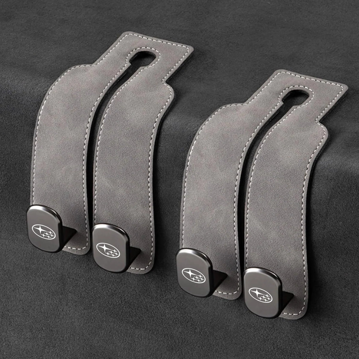Car Headrest Hooks Double Hook Foldable Set of 2