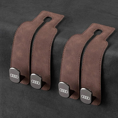 Car Headrest Hooks Double Hook Foldable Set of 2