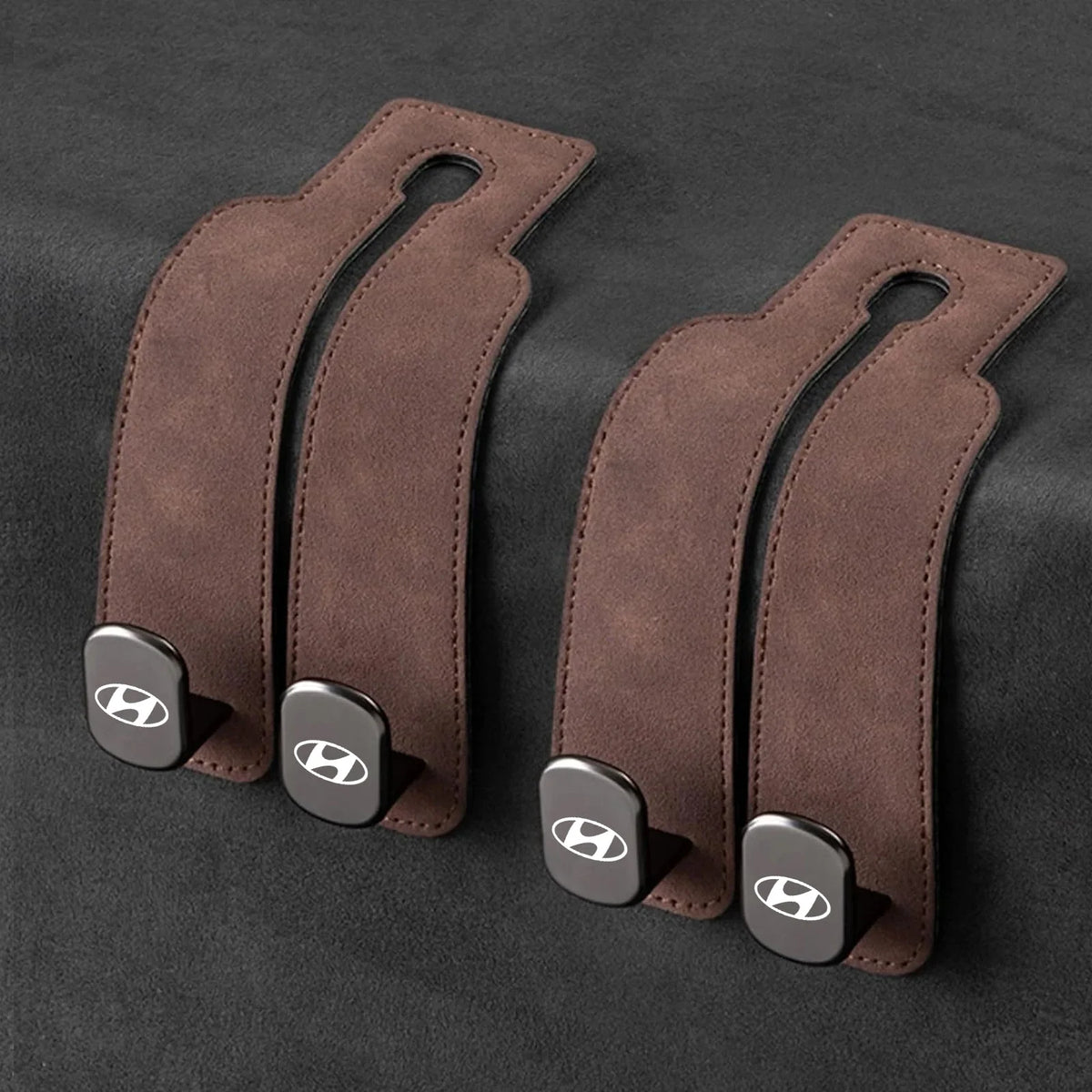Car Headrest Hooks Double Hook Foldable Set of 2