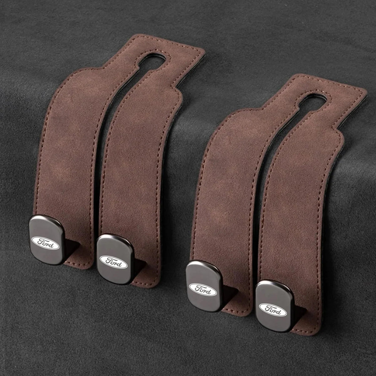 Car Headrest Hooks Double Hook Foldable Set of 2