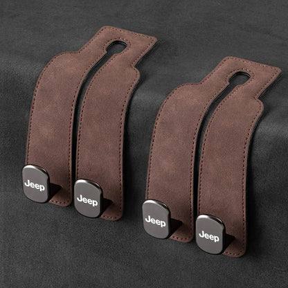 Car Headrest Hooks Double Hook Foldable Set of 2