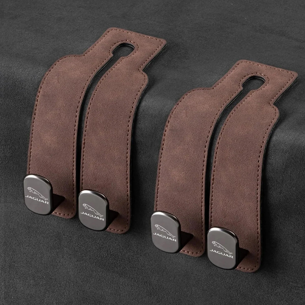 Car Headrest Hooks Double Hook Foldable Set of 2