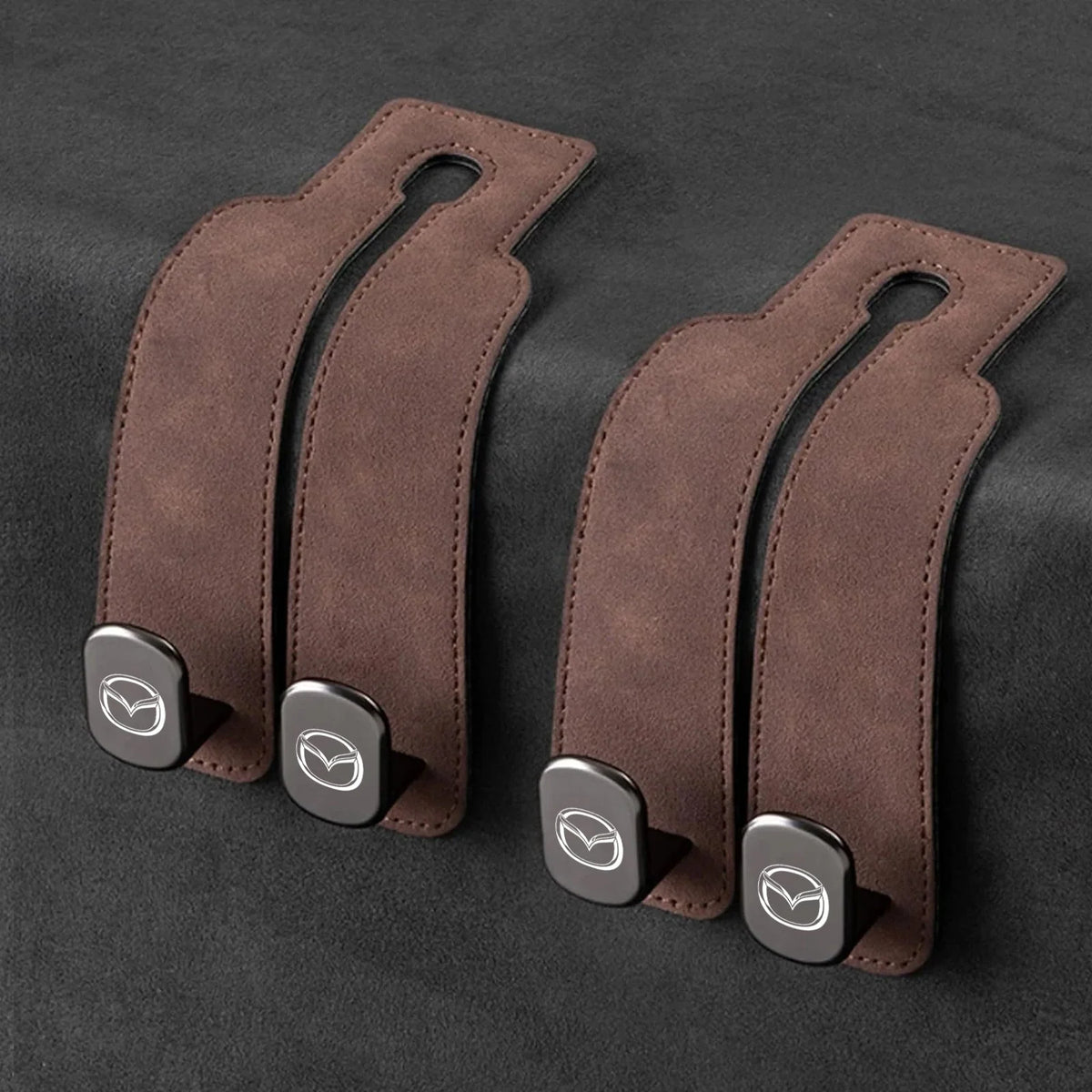 Car Headrest Hooks Double Hook Foldable Set of 2