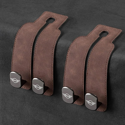 Car Headrest Hooks Double Hook Foldable Set of 2