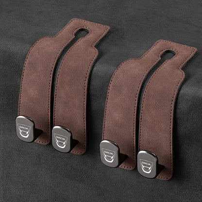 Car Headrest Hooks Double Hook Foldable Set of 2