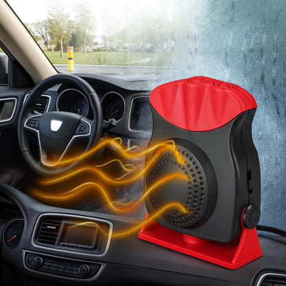 Car Heater 12V Plug-In Heat & Fan Modes 180° Adjustable Airflow
