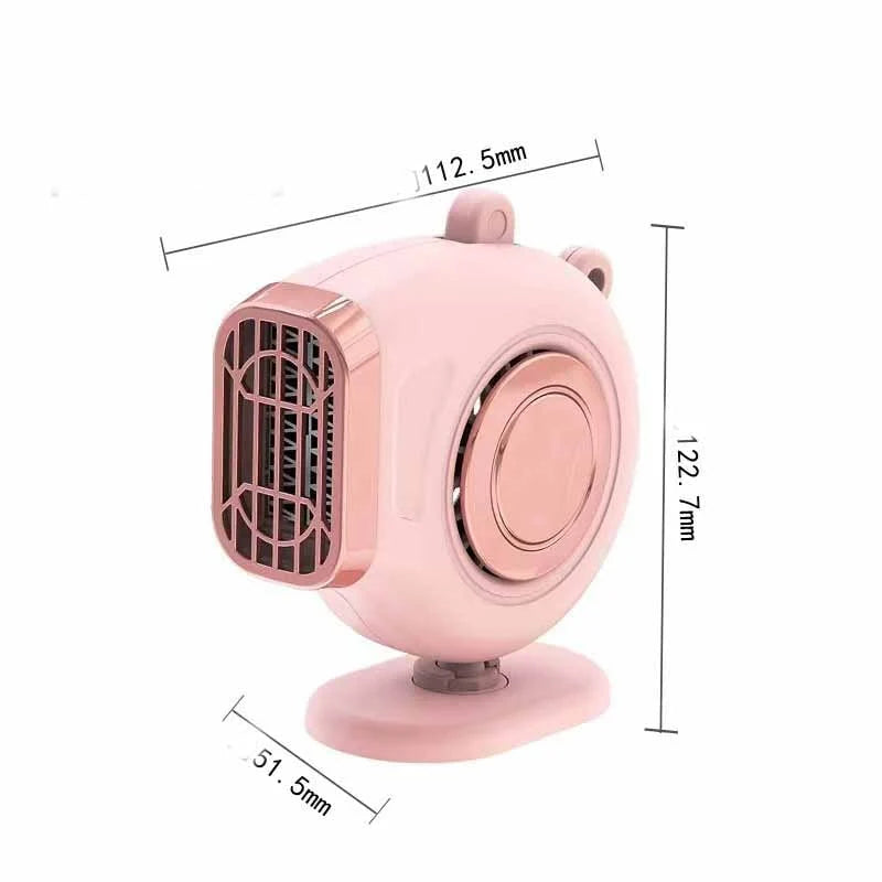Car Heater Fan Dual Heat & Cool Rotating Mount