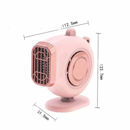 Car Heater Fan Dual Heat & Cool Rotating Mount