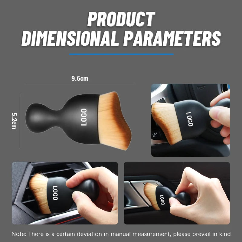 Car Interior Detailing Brush Soft Bristles Wet & Dry Use