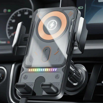 Car Phone Holder 15W Wireless Charging Automatic Rotation