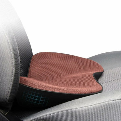 Car Seat Cushion Ergonomic Memory Foam Breathable Washable Cover