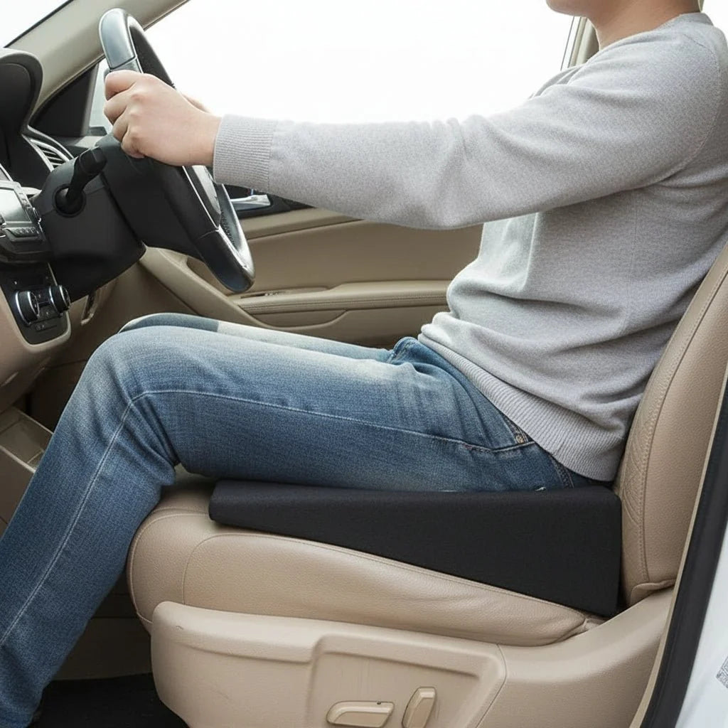 Car Seat Cushion Memory Foam Ergonomic Support & Secure Fit