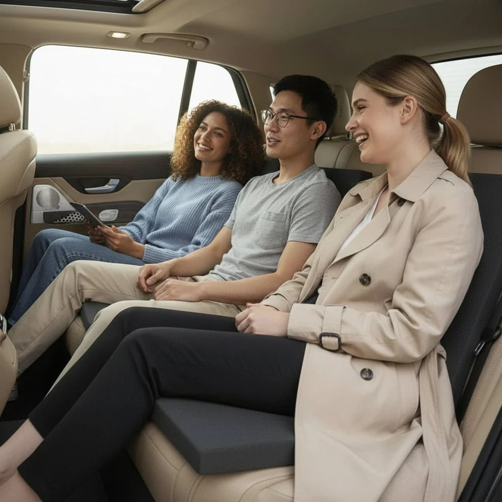 Car Seat Cushion Memory Foam Ergonomic Support & Secure Fit
