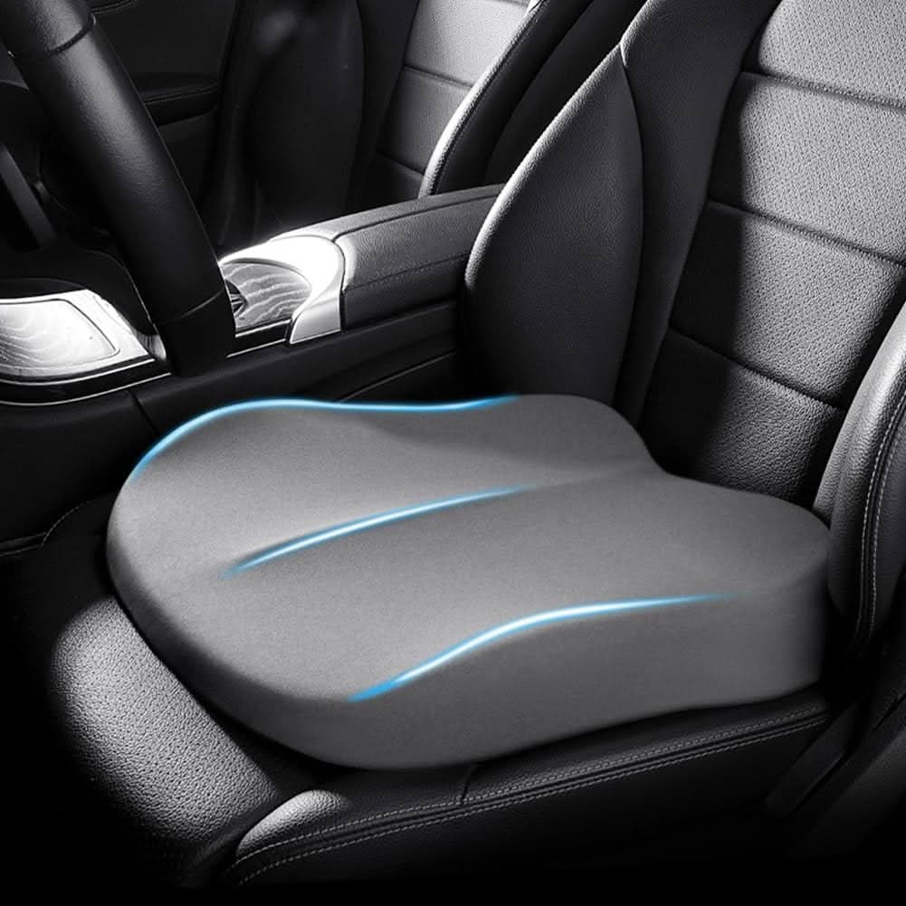 Car Seat Cushion Memory Foam Non-Slip Washable Cover