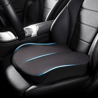 Car Seat Cushion Raised Memory Foam Non-Slip Washable Cover