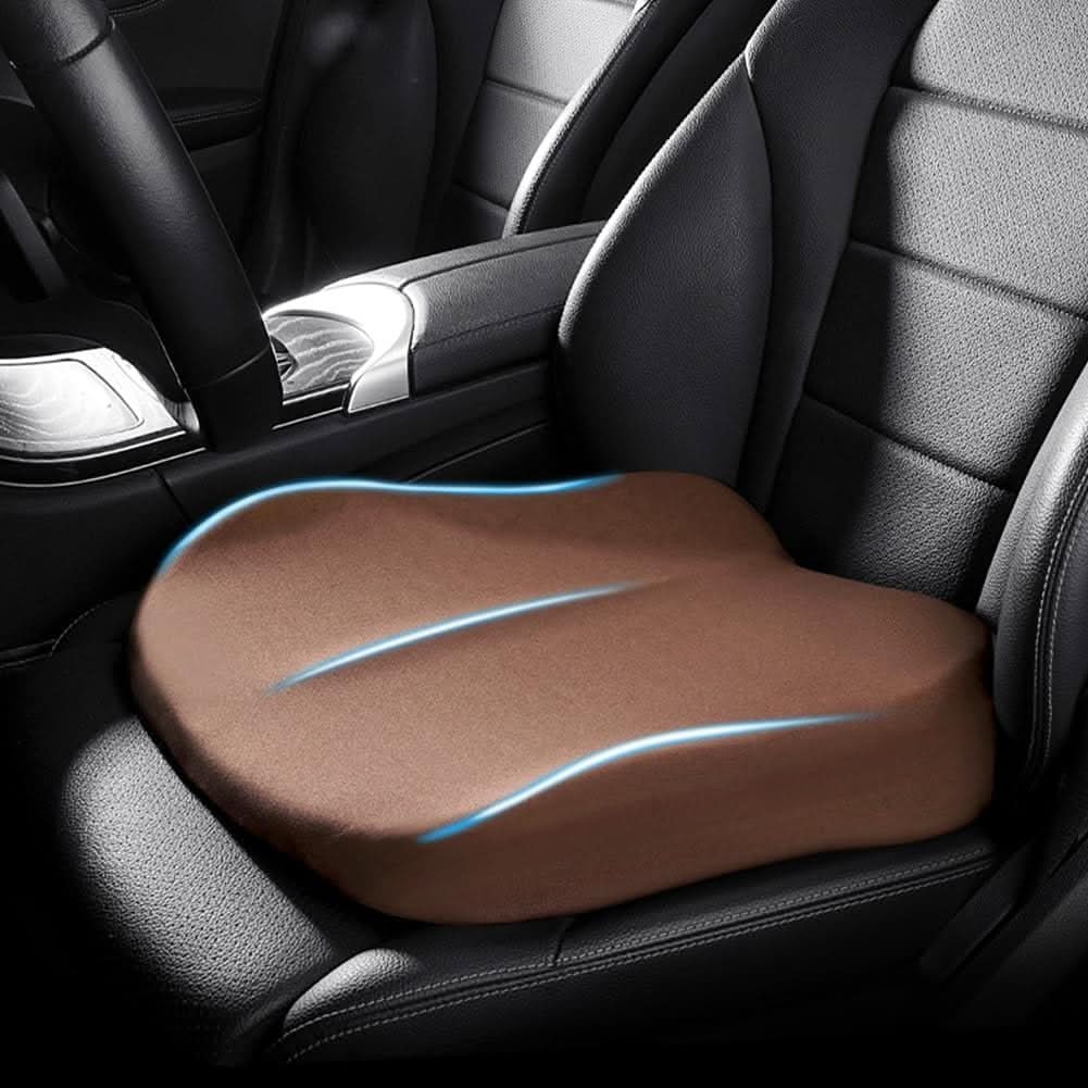 Car Seat Cushion Raised Memory Foam Non-Slip Washable Cover