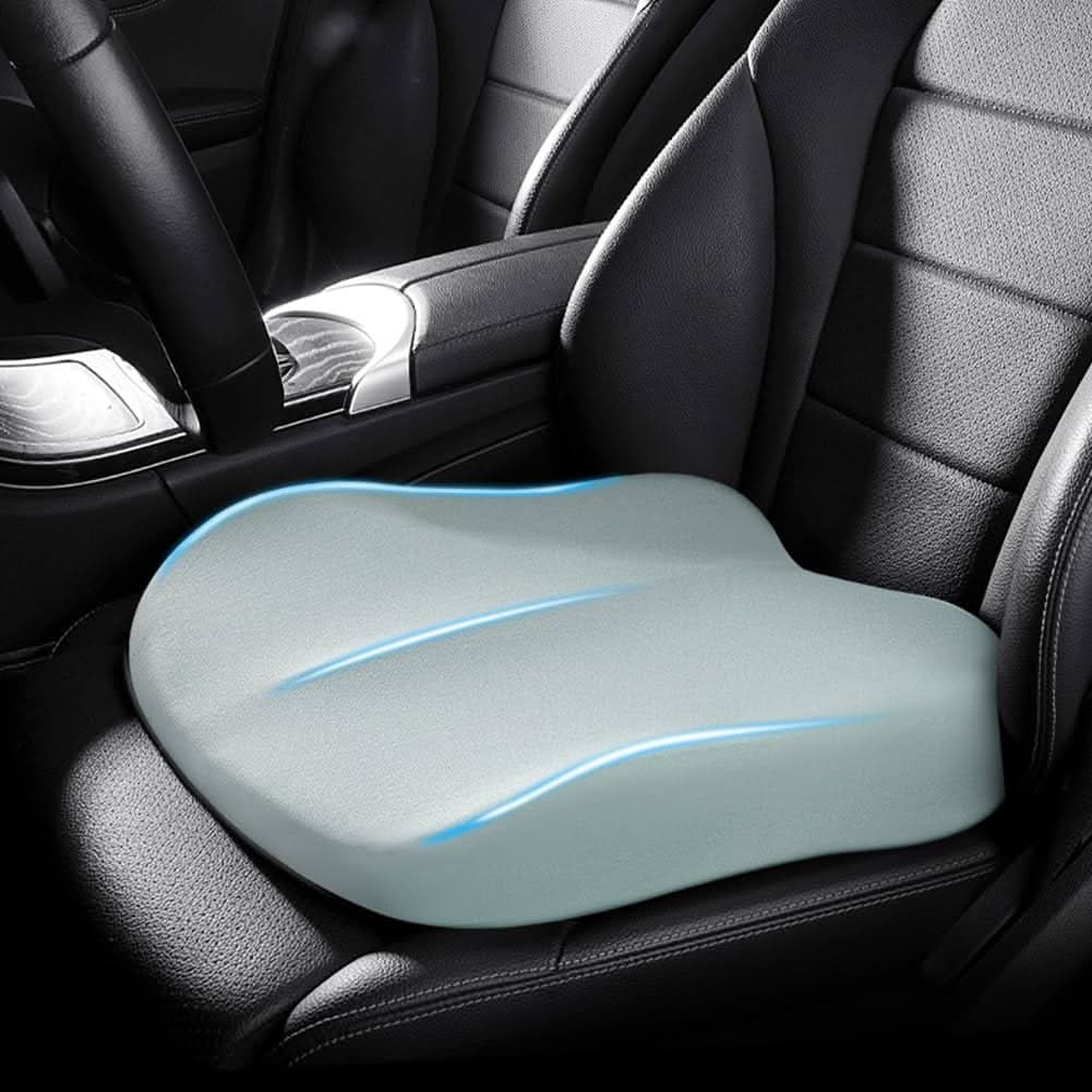 Car Seat Cushion Raised Memory Foam Non-Slip Washable Cover