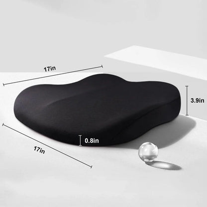Car Seat Cushion Raised Memory Foam Non-Slip Washable Cover