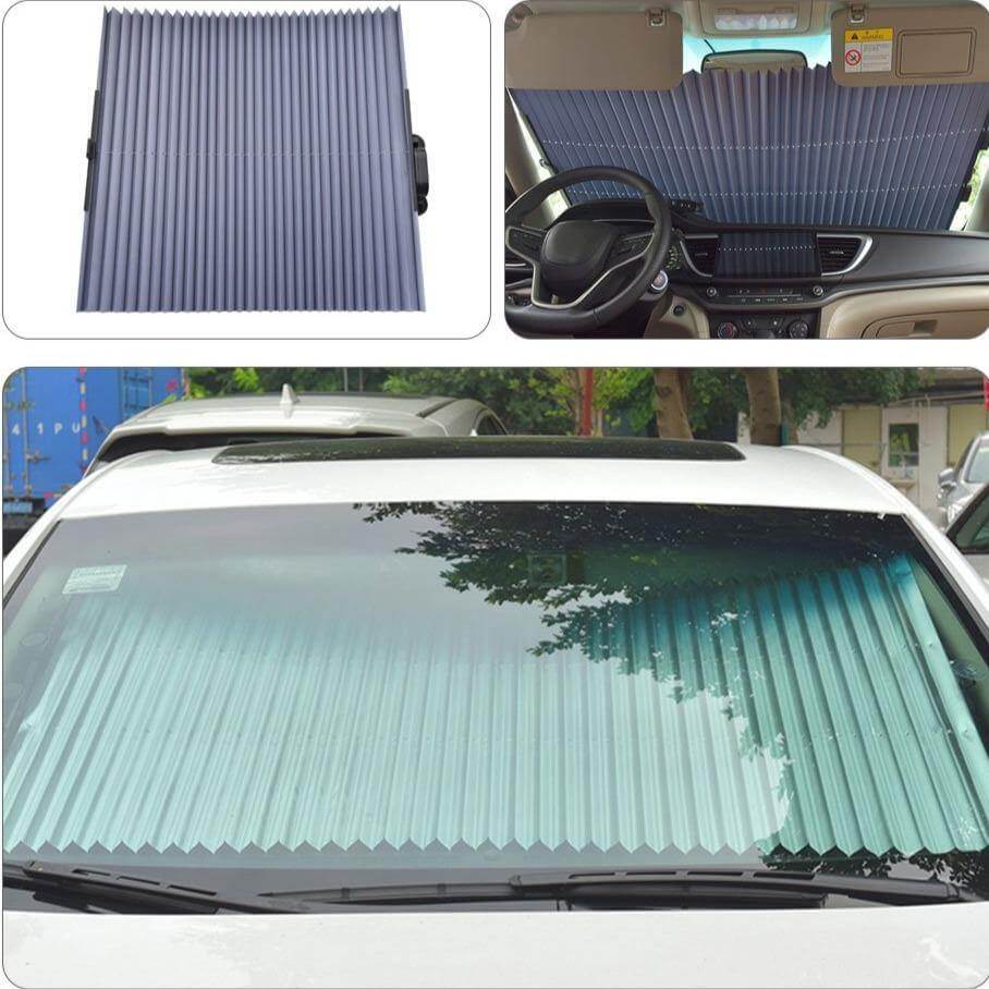 Car Windshield Sunshade Retractable UV Protection Reflective Aluminum Film