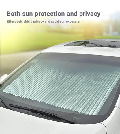 Car Windshield Sunshade Retractable UV Protection Reflective Aluminum Film