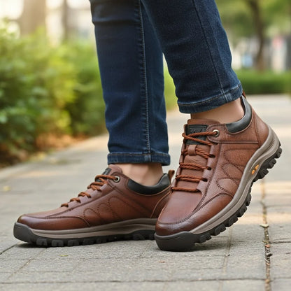 Casual Shoes Genuine Leather Lightweight Water-Resistant