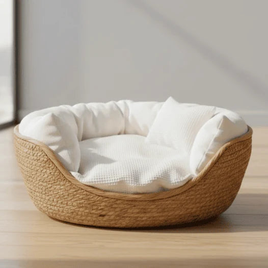 Cat Sofa Bamboo Frame Cotton Cushion Washable Cover
