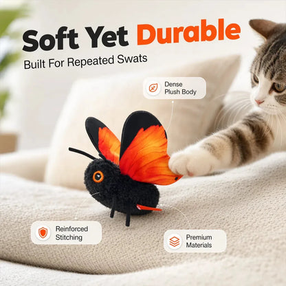 Cat Toy Flapping Butterfly Motion-Activated for Interactive Play