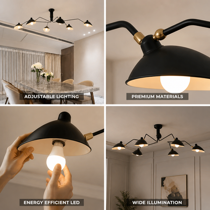 Ceiling Light Adjustable LED Aluminum & Brass