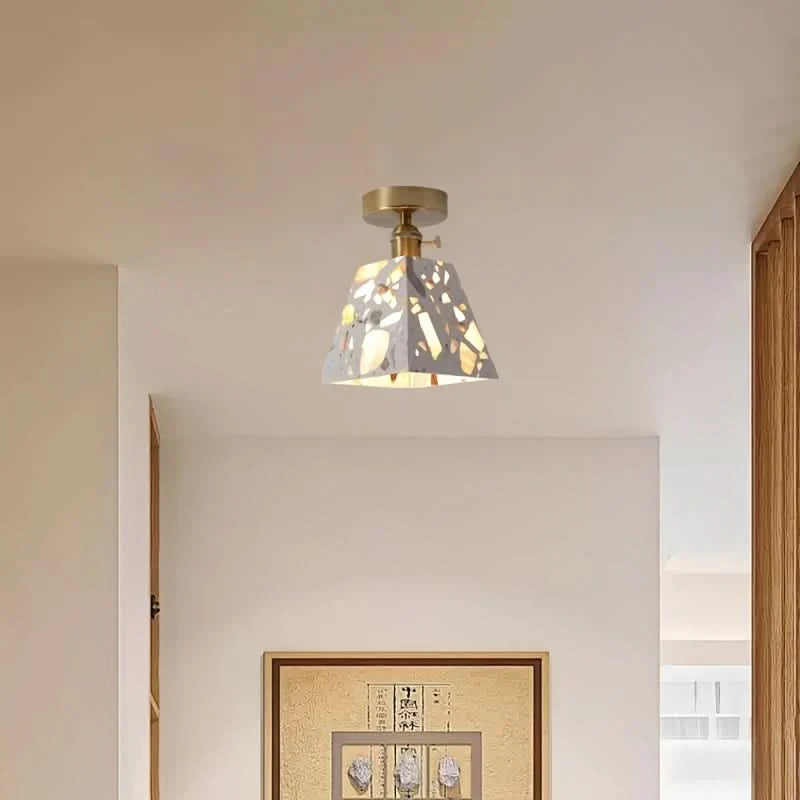 Ceiling Light Minimalist Japanese Design Clear Shade Warm Light