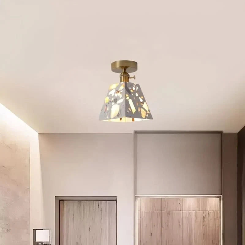 Ceiling Light Minimalist Japanese Design Clear Shade Warm Light