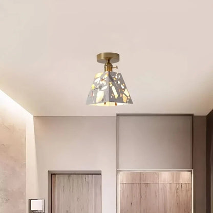 Ceiling Light Minimalist Japanese Design Clear Shade Warm Light