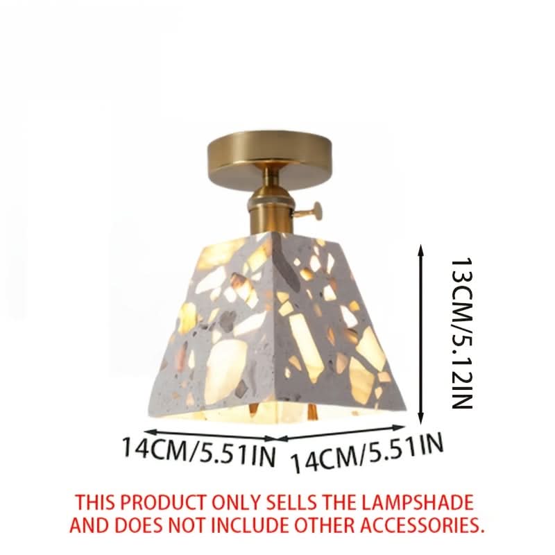 Ceiling Light Minimalist Japanese Design Clear Shade Warm Light