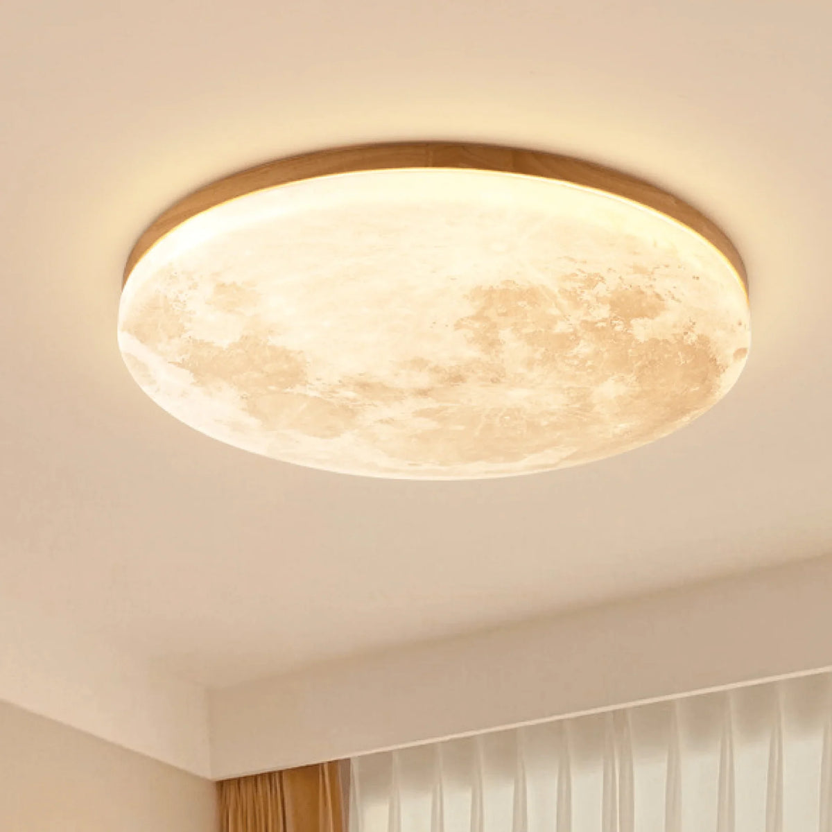 Ceiling Light Moon Design Dimmable LED Three-Color