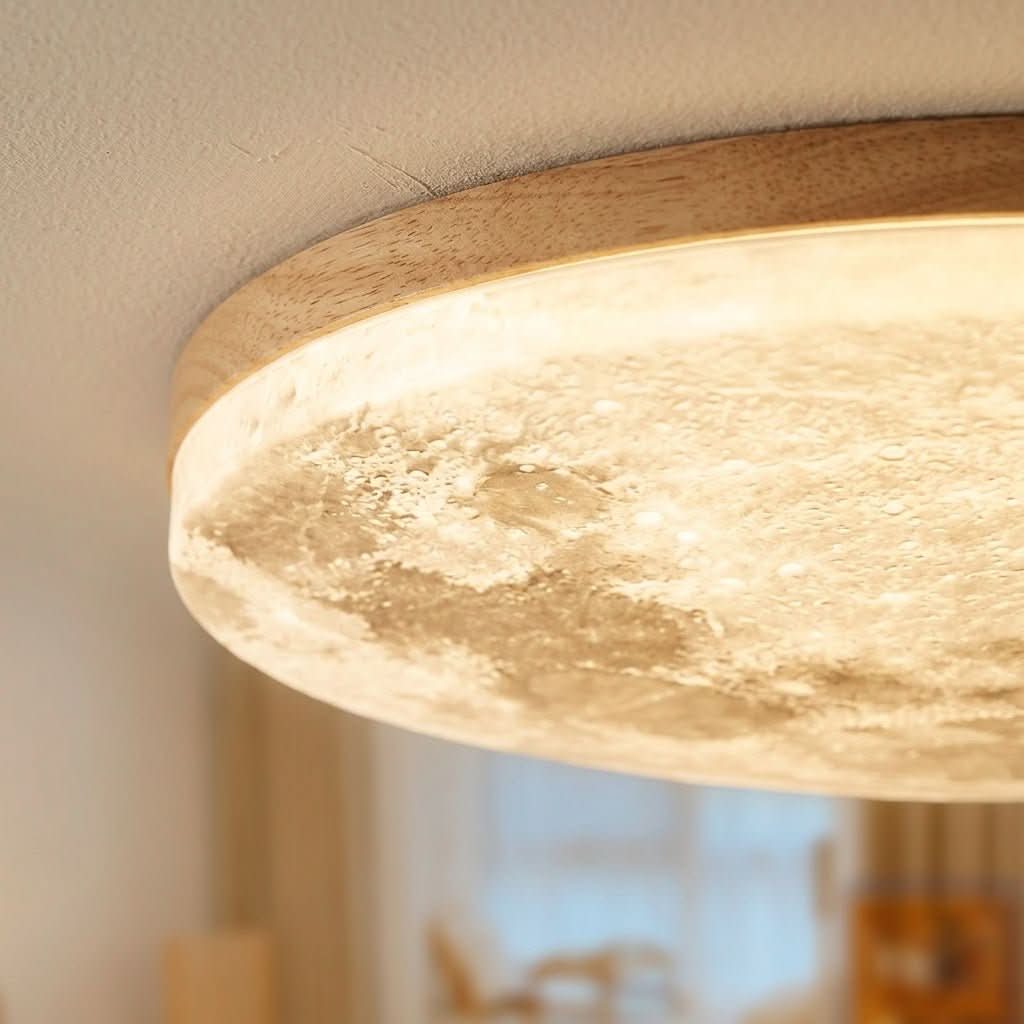 Ceiling Light Moon Design Dimmable LED Three-Color