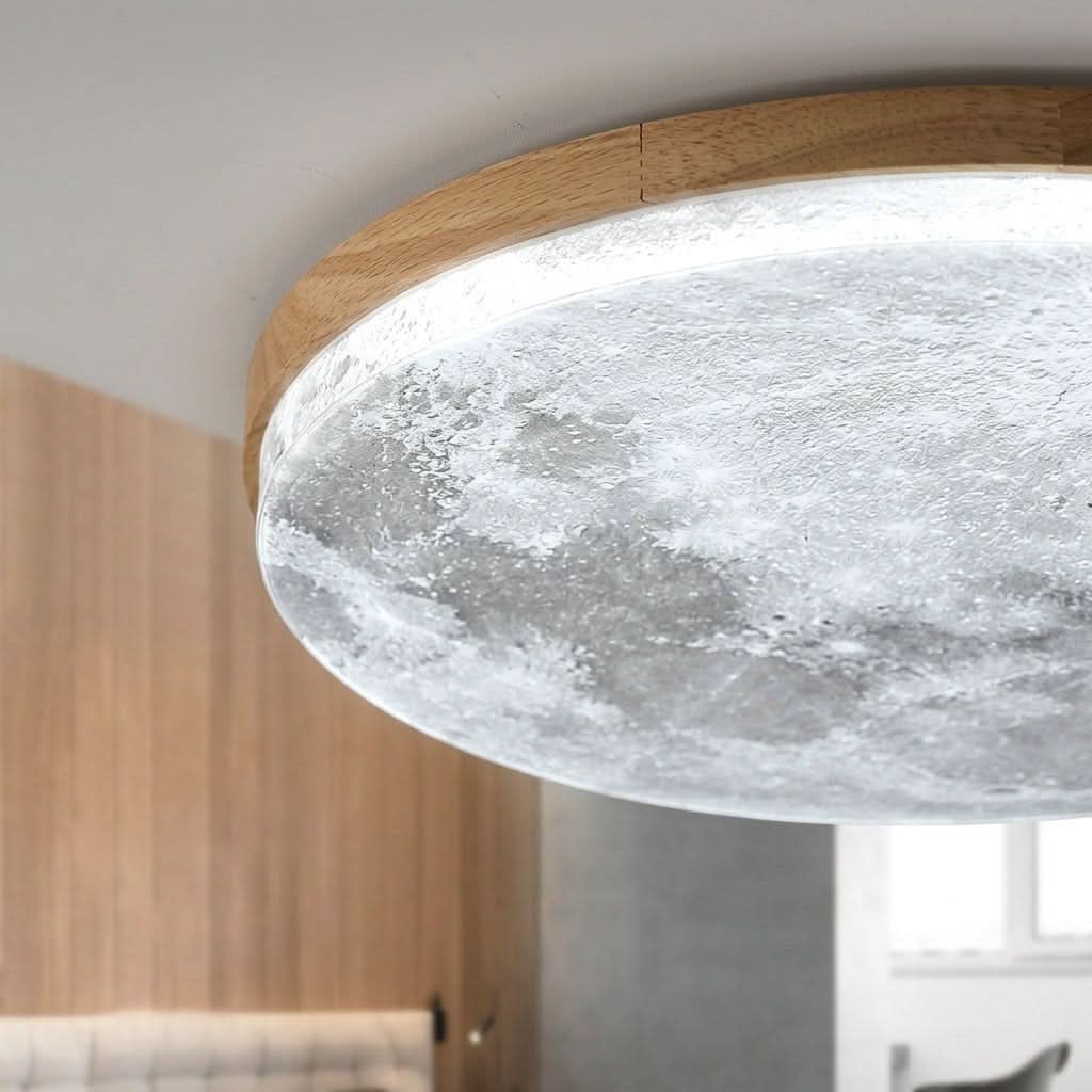 Ceiling Light Moon Design Dimmable LED Three-Color