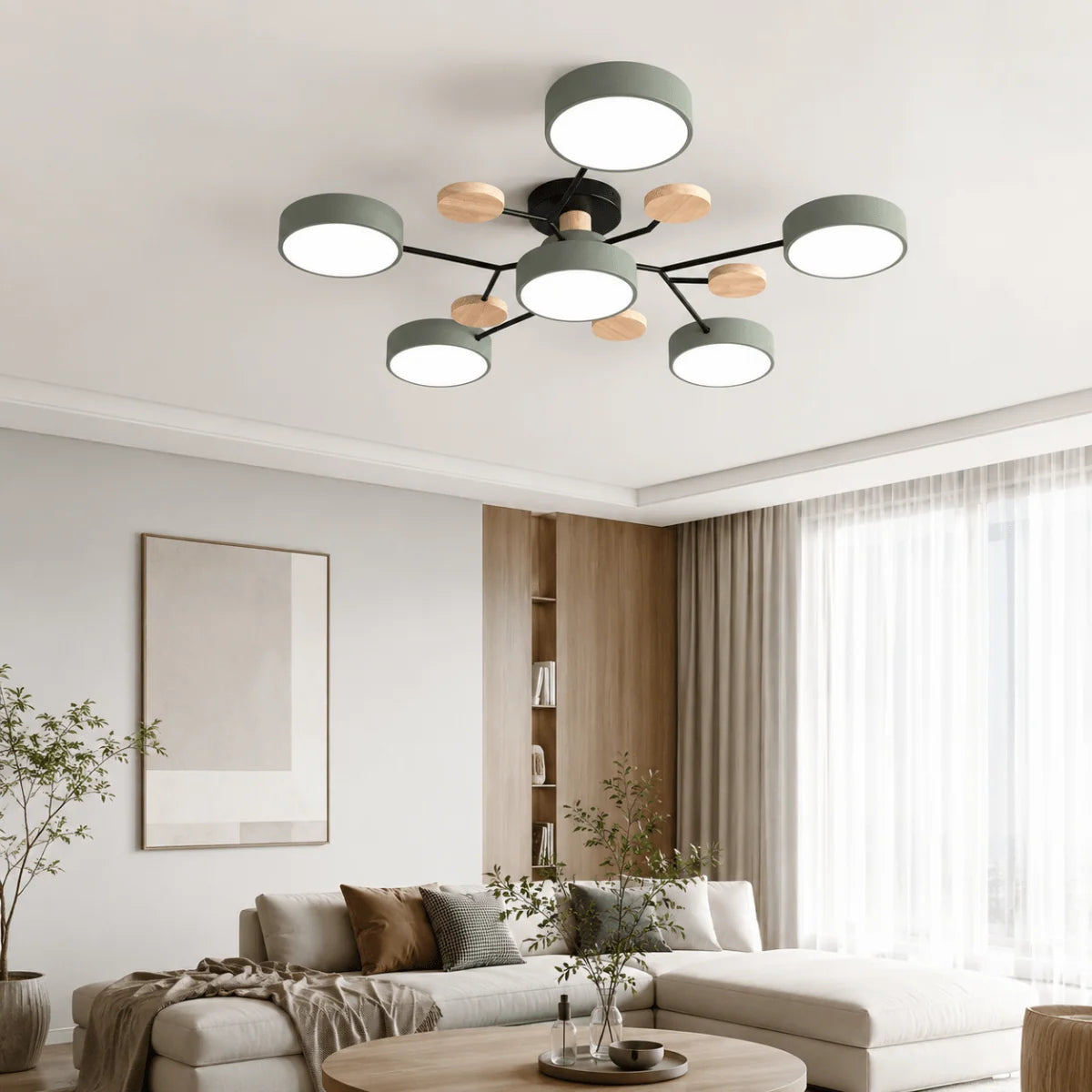Ceiling Light Round Slim Replaceable LED Elements