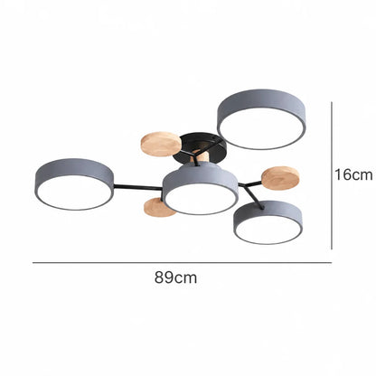 Ceiling Light Round Slim Replaceable LED Elements