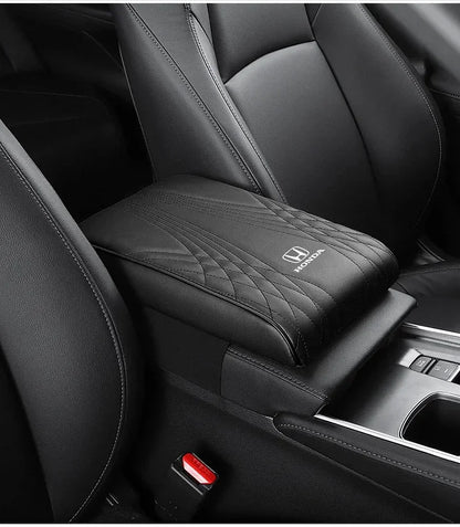 Center Console Armrest Cover Memory Foam Water-Resistant Faux Leather