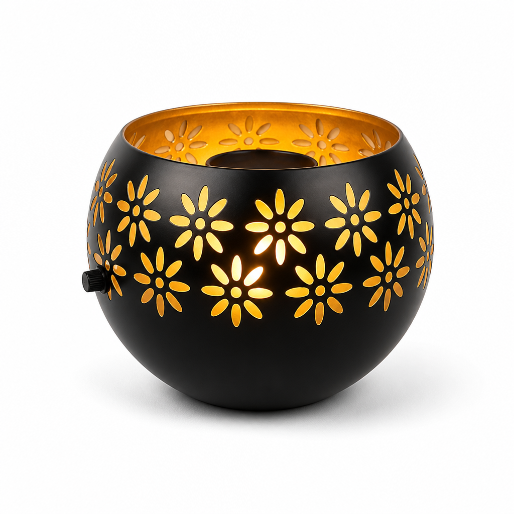 Ceramic Candle Lamp with Adjustable Brightness Switch
