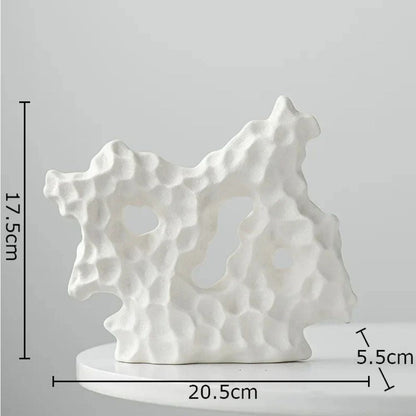 Ceramic Coral Sculpture Enamel Finish