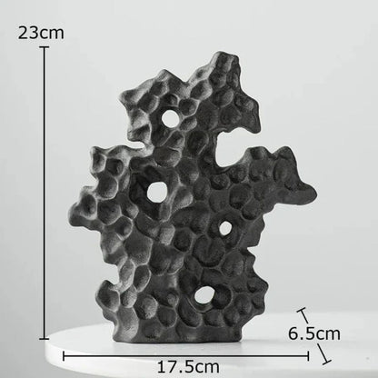 Ceramic Coral Sculpture Enamel Finish