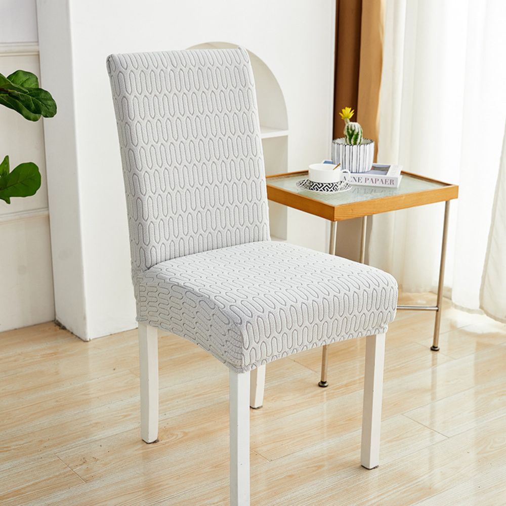 Chair Cover Elastic Jacquard Microfiber & Machine Washable