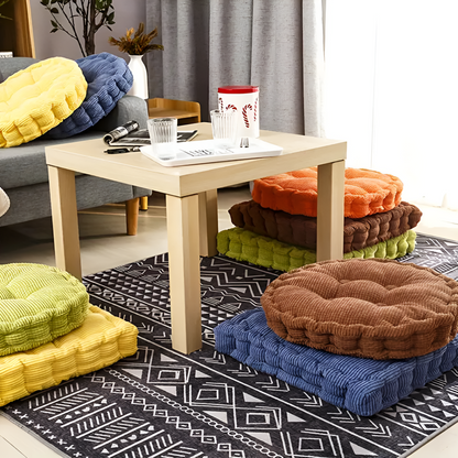 Chair Cushion Stackable Corduroy 16 Inch Round & Square