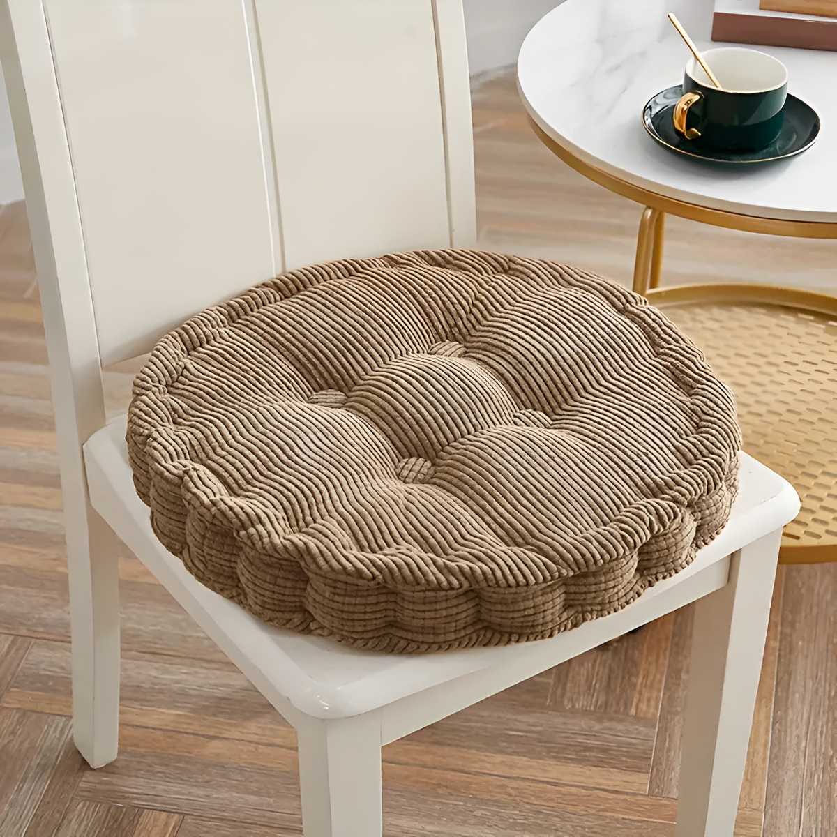 Chair Cushion Stackable Corduroy 16 Inch Round & Square