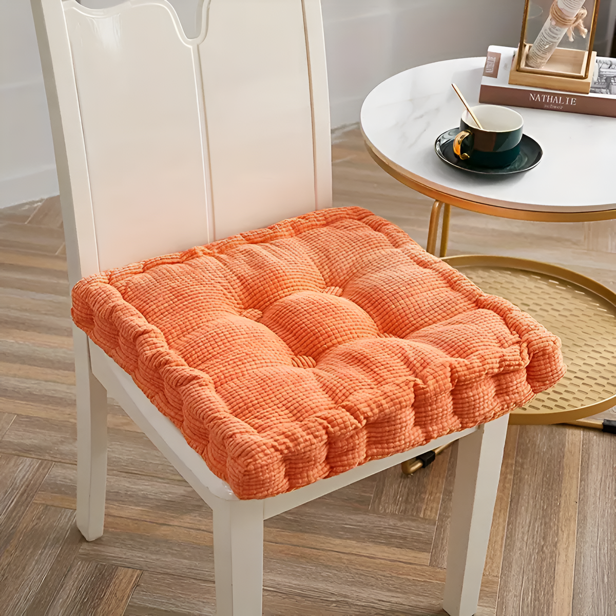 Chair Cushion Stackable Corduroy 16 Inch Round & Square