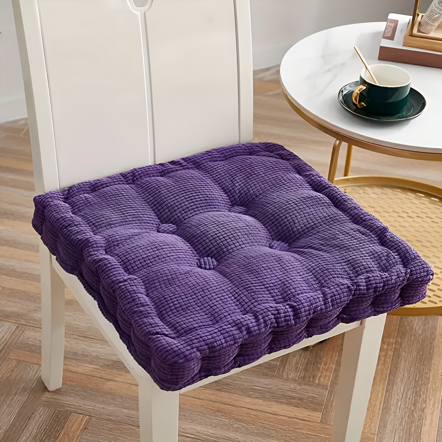 Chair Cushion Stackable Corduroy 16 Inch Round & Square