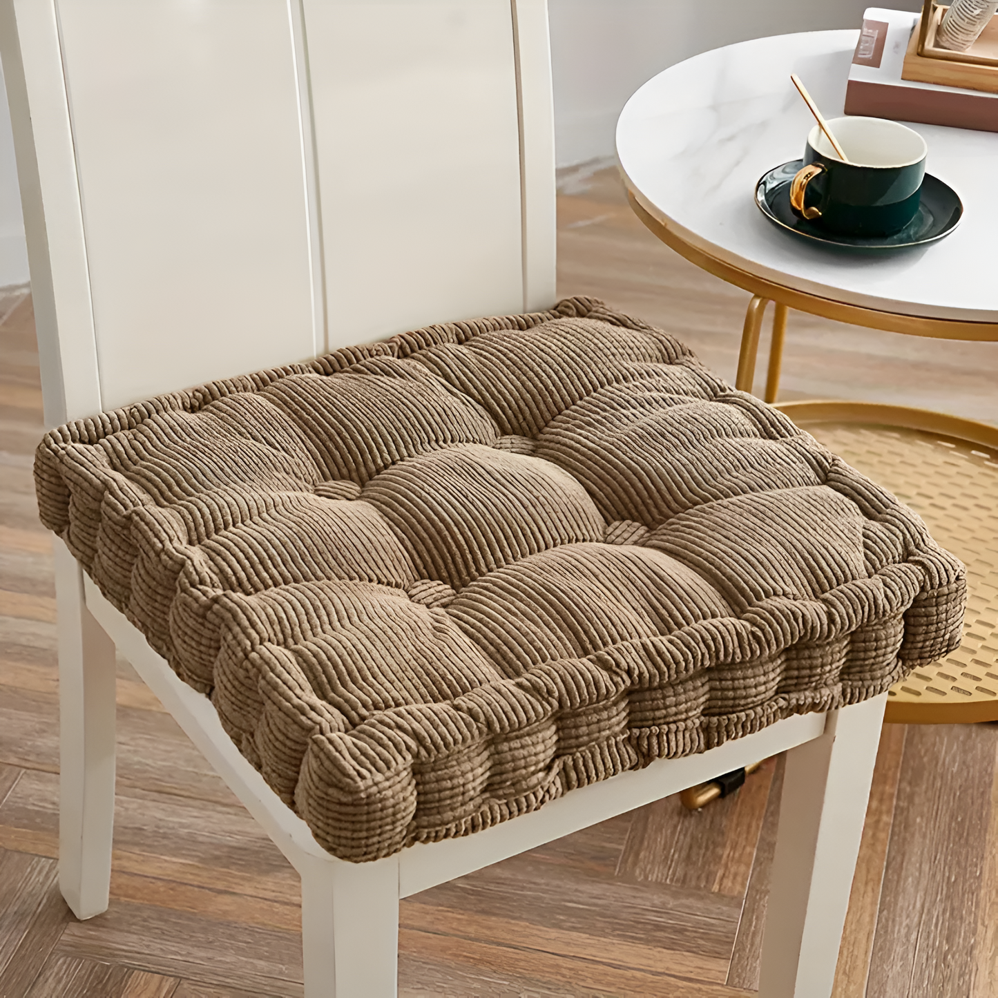 Chair Cushion Stackable Corduroy 16 Inch Round & Square