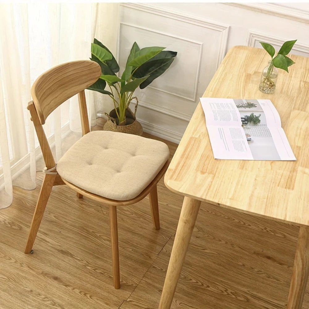 Chair Cushion Tufted Microfiber With Tie Straps